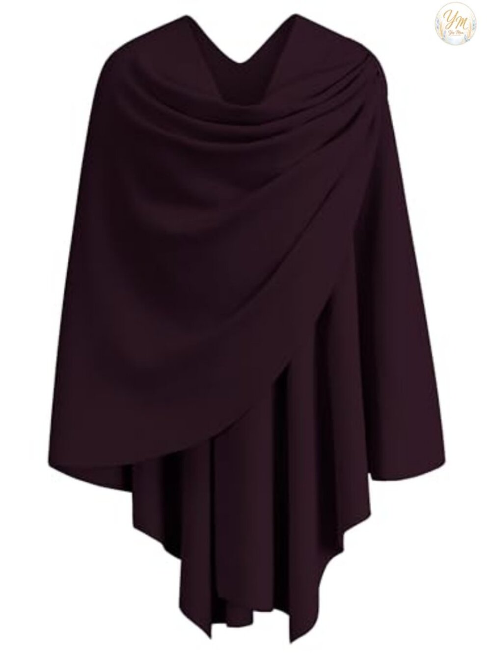 Womens Soft Knit Crossover Front Poncho Shawl Wrap Wedding Formal Gift